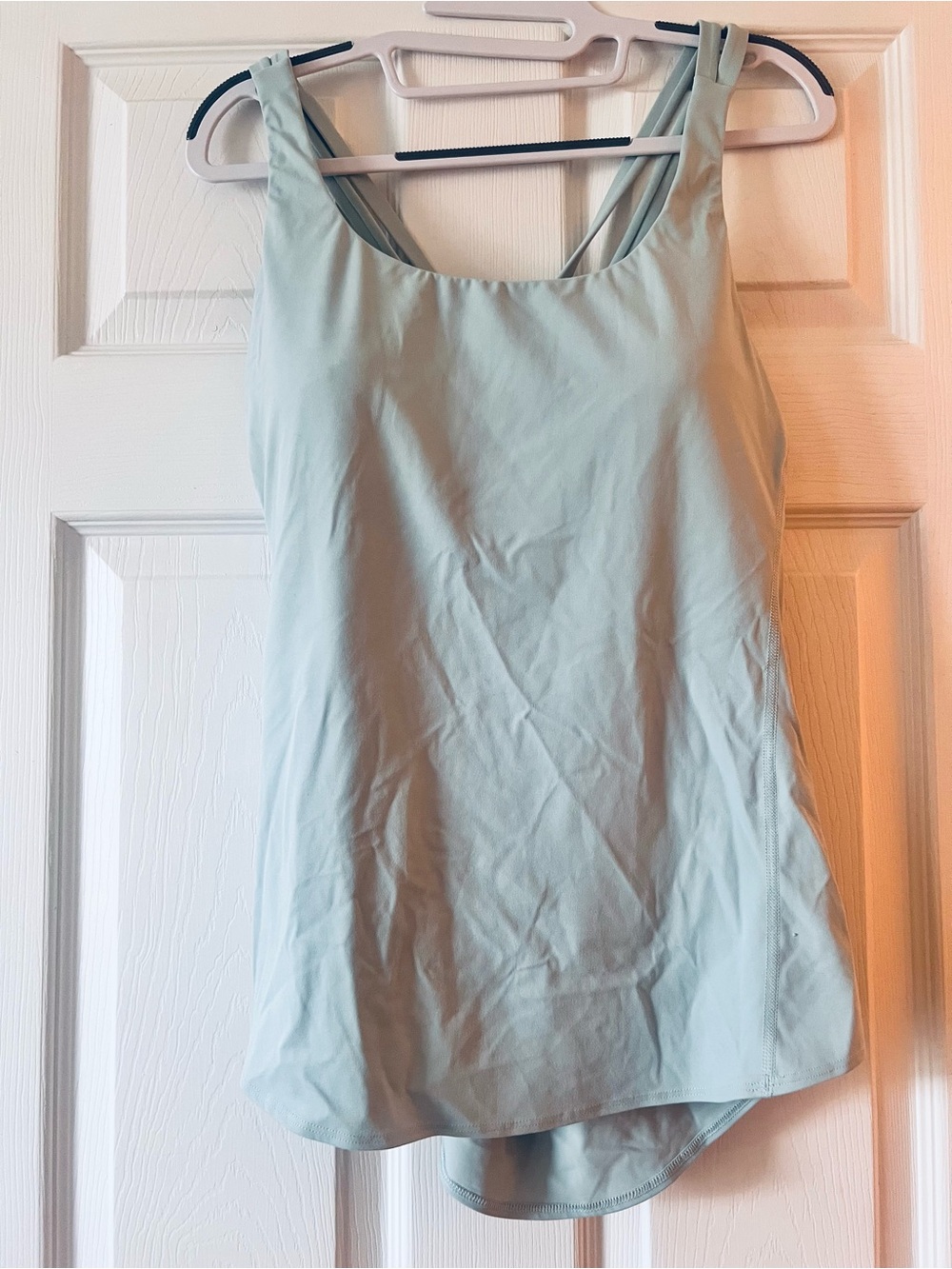 Light Blue Women's Athletic Tank Top